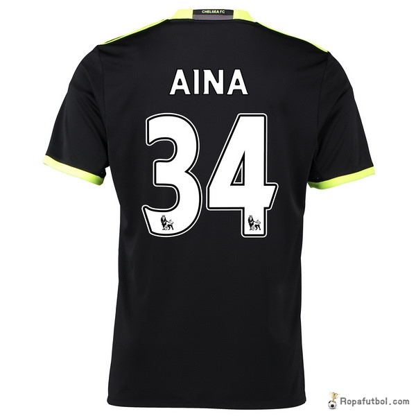 Camiseta Chelsea Replica Segunda Ropa Aina 2016/17 Negro